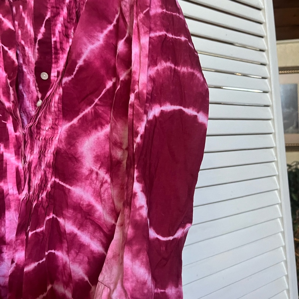 CHICO Women's Pink Tie-Dye Top - Picture 7 of 8